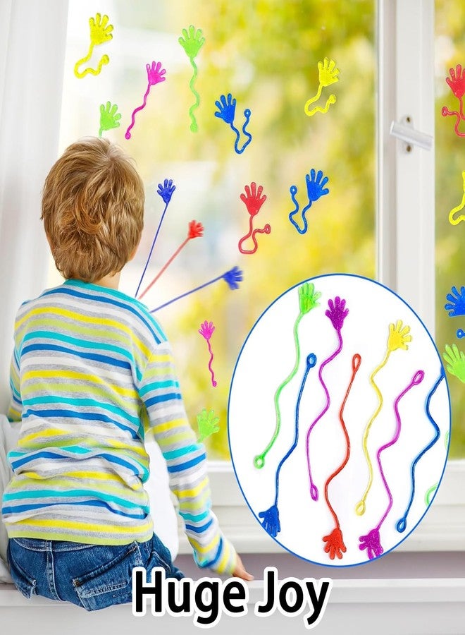 BdelrinQue 50pcs Sticky Hands for Kids, Sticky Hand Toy, Stretchy and Colorful Sticky Toys, Fun Party Favors for Birthday Parties and Classroom Rewards - Image 5